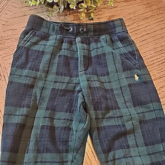 Plaid Polo Ralph Lauren joggers size 7 - Picture 2 of 13